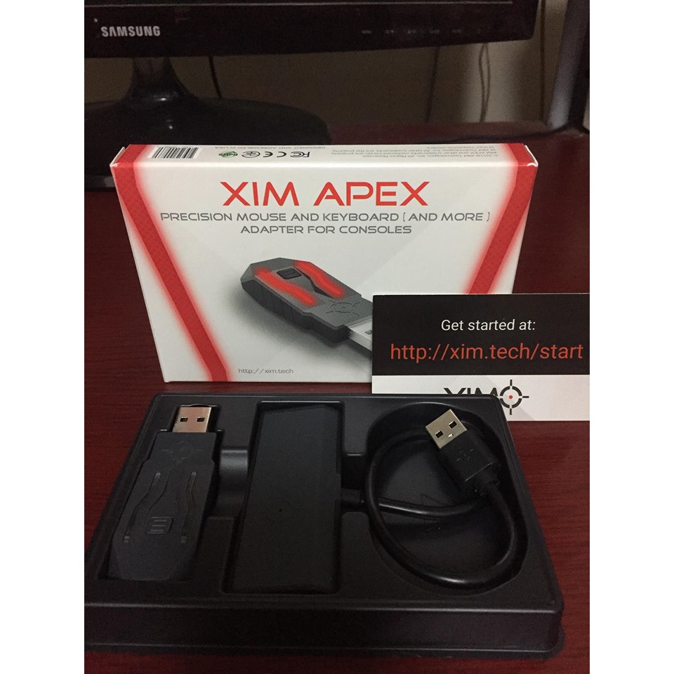 【二手品】XIM APEX 鍵盤滑鼠轉換器 + PS4 2代手把 黑色