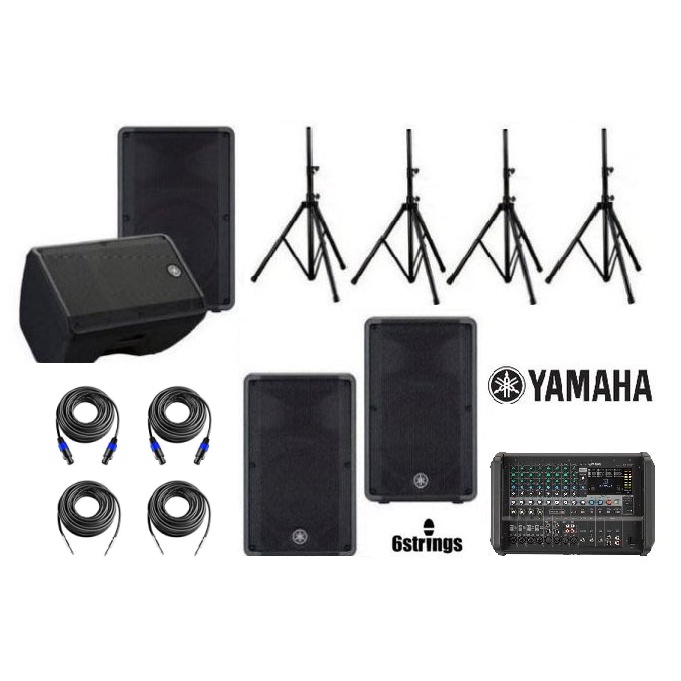 【六絃樂器】全新 Yamaha EMX7 功率混音器 + CBR12*4 組合 / 舞台音響設備 專業PA器材