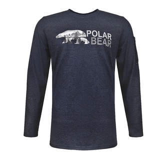 【POLAR BEAR】男麻花數位印花T恤-青麻-21T35