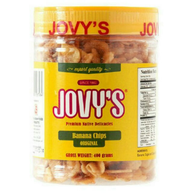 菲律賓 Jovy's 香蕉脆片/1瓶/400g