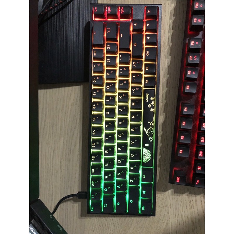 Ducky One 2 SF 機械鍵盤 RGB Cherry MX blue 青 中英文 豬年版