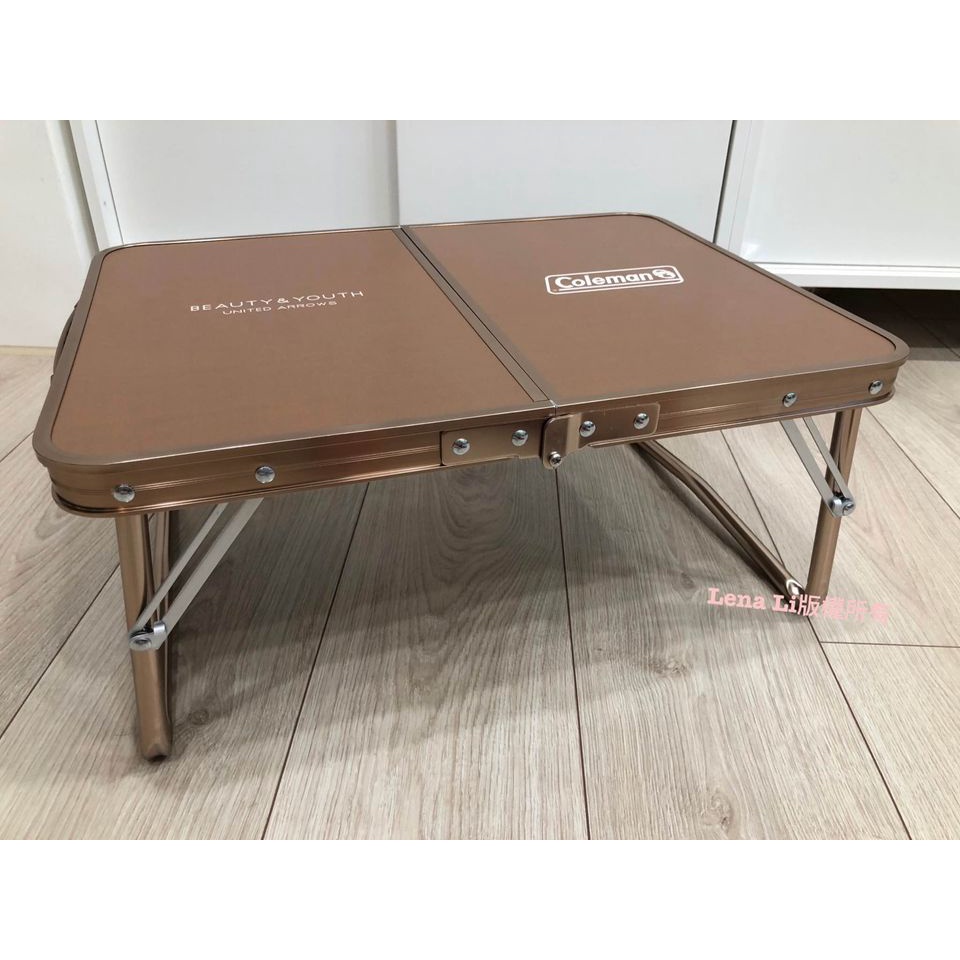 全新 BEAUTY＆YOUTH x COLEMAN MINI TABLE PLUS 摺疊迷你露營桌