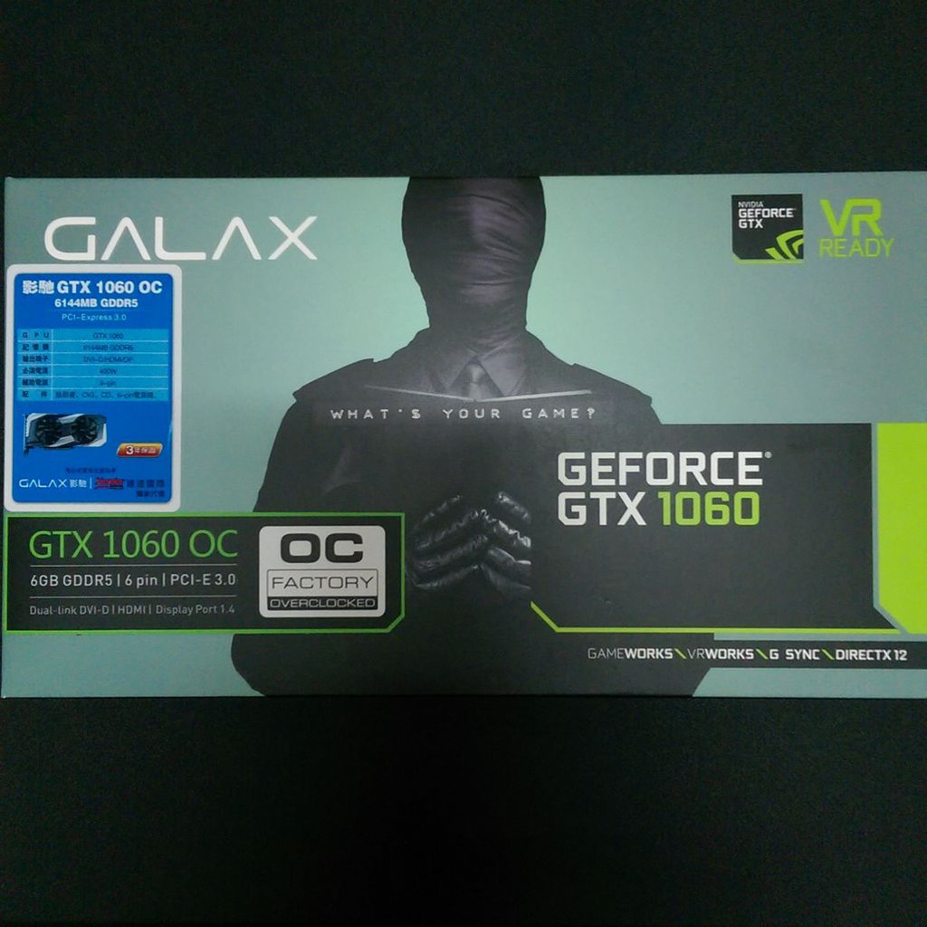 影馳 GALAX GTX 1060 OC 6GB