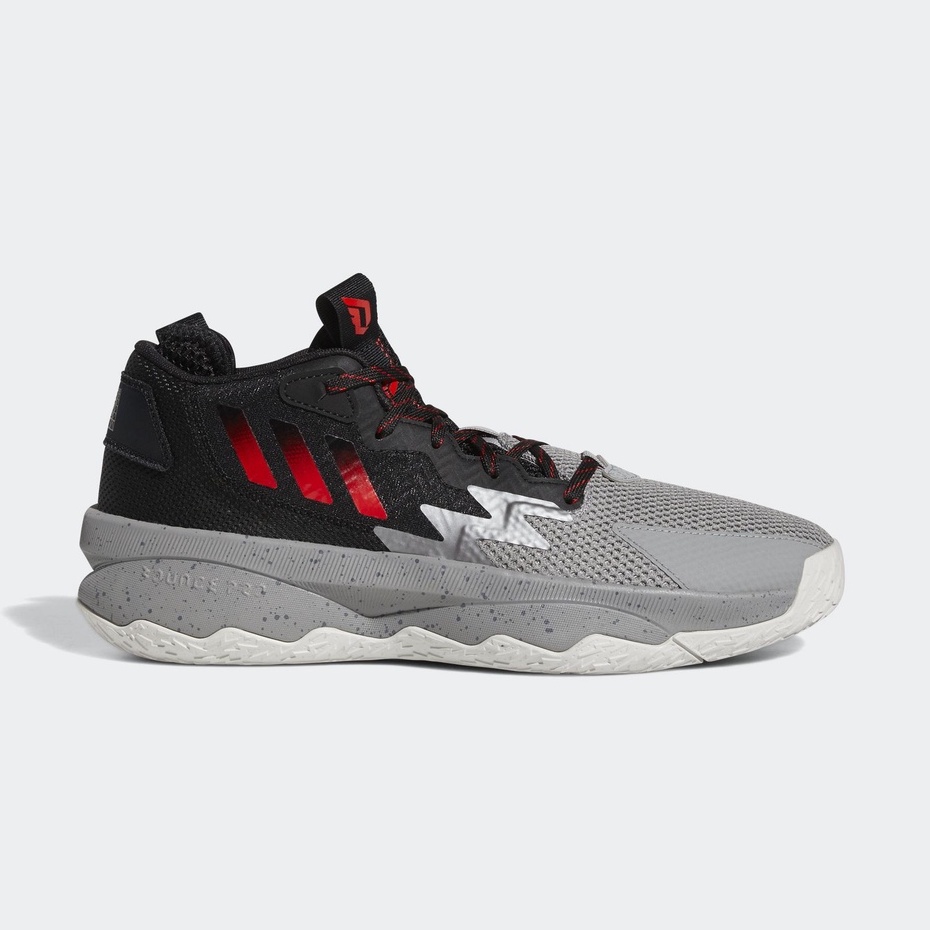 奇星 ADIDAS DAME 8  男 球星款 Damian Lillard 籃球鞋 耐磨  灰黑 # HR1558