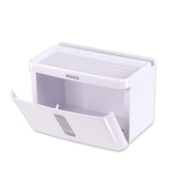 意可可ECOCO | 無痕 多功能 防水 衛生紙盒 置物架 壁掛式 面紙盒 紙巾盒 一般款
