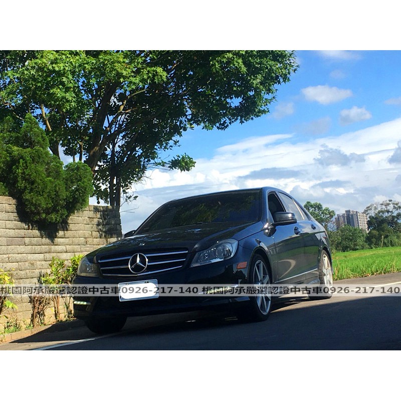 【FB搜尋桃園阿承】賓士 超人氣C250 2014年 1.8CC 黑色 二手車 中古車