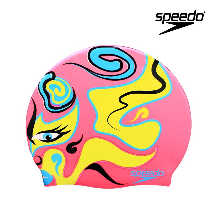Speedo SLOGAN PRINT CAP 成人矽膠泳帽 SD808385A646D 游泳 游泳配件