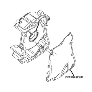 SYM 三陽 原廠 戰將 fighter 150 右曲軸箱蓋墊片