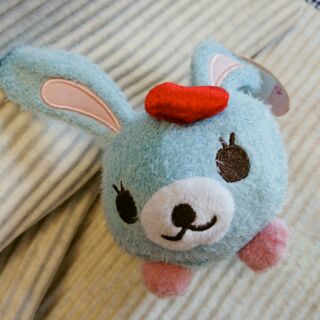 日版Amuse 藍兔子 兔兔愛心玩偶 娃娃