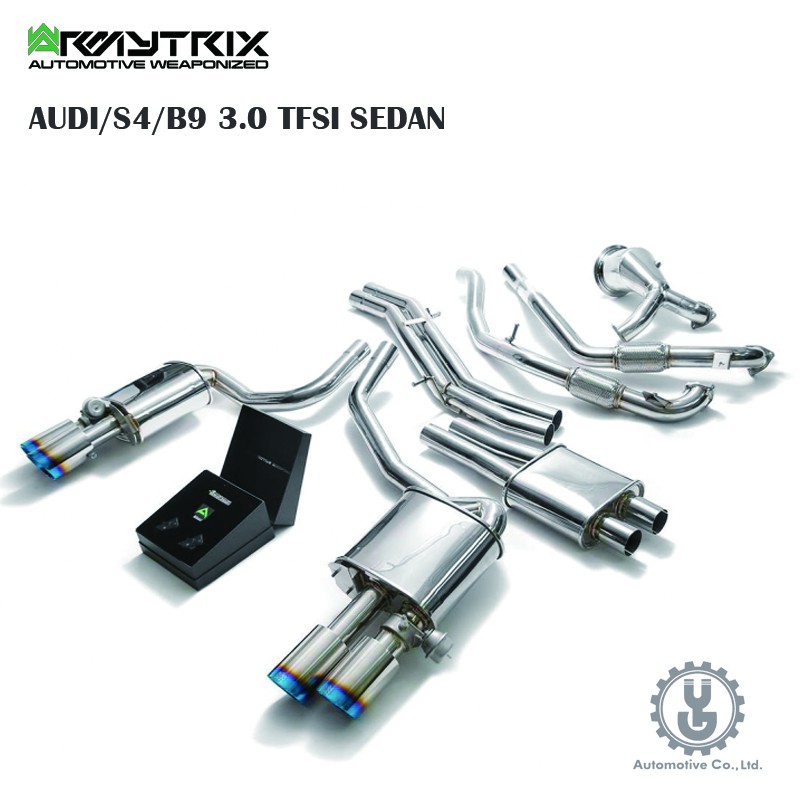 Armytrix AUDI/S4/B9 3.0 TFSI SEDAN 排氣系統 全新空運【YGAUTO】