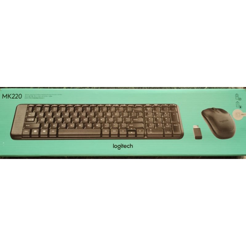 羅技 Logitech mk220 無線鍵盤滑鼠組