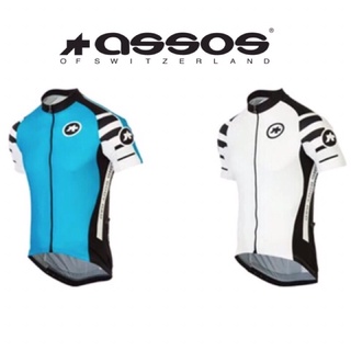 拜客先生－【ASSOS】Mangussta S7 自行車高階短袖車衣 小尺寸出清 XS/S 藍/白 瑞士頂級品牌