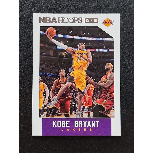 第3張 同框卡 退休年 科比 2015-16 Hoops Kobe Bryant Lebron James #172