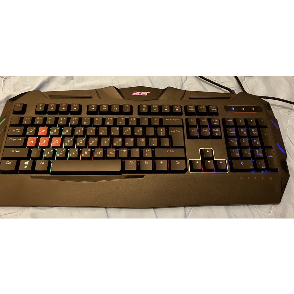 ［原廠公司貨 ］Acer Nitro Keyboard RGB NKB810 電競鍵盤 9成新 《可議價》