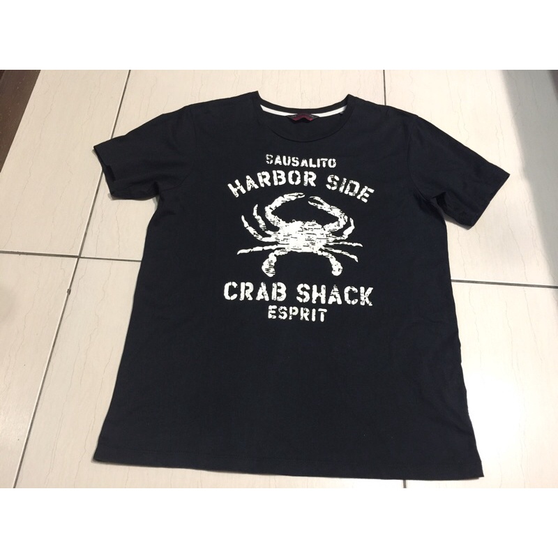 ESPRIT 螃蟹 黑色短袖 T恤 M