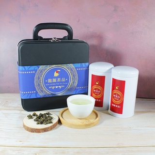 【龍源茶品】阿里山國際典藏手提鐵盒2罐入組(30g/罐~共60g)-茶葉禮盒│阿里山高山茶葉│烏龍茶葉│SGS高檢驗合格