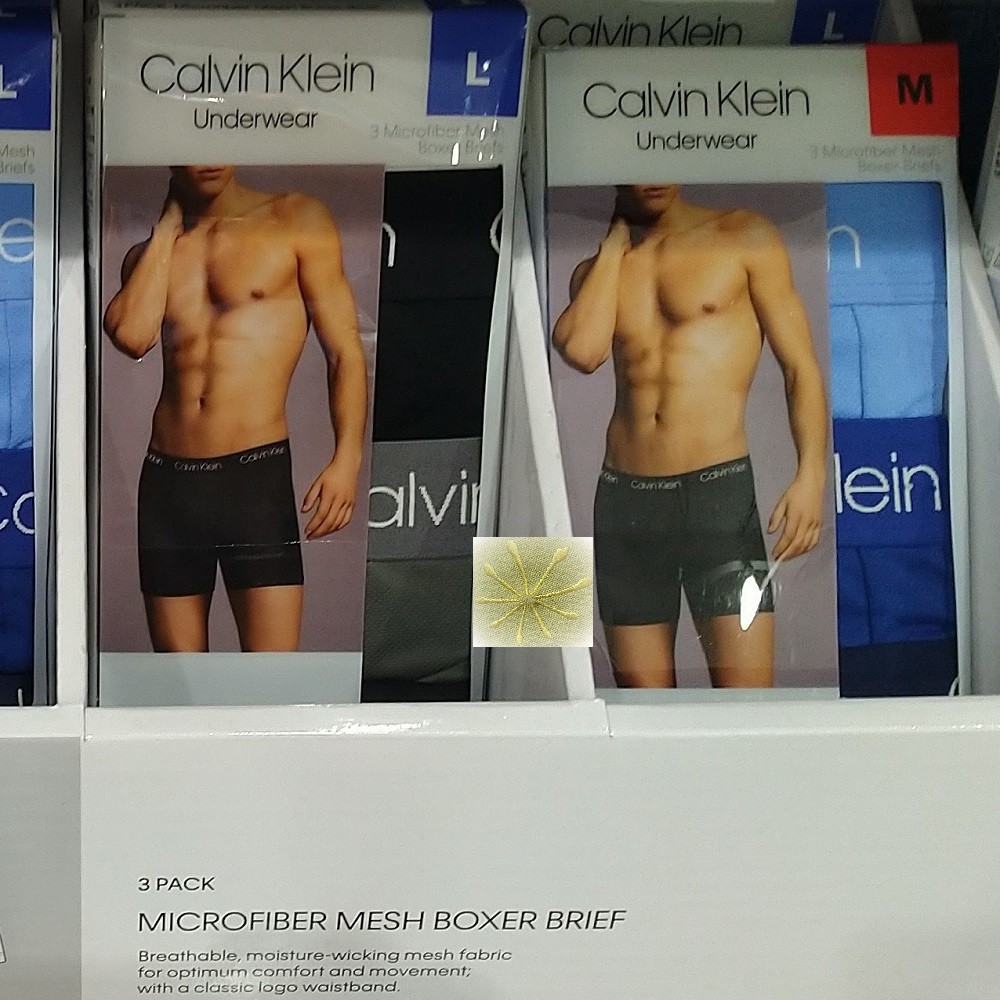 Calvin Klein 男彈性內褲 3入組 黑色組/藍色組 四角褲 CK內褲 男內褲《宅配超取好市多》限時特價