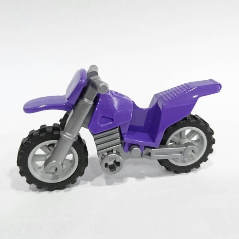 【台中翔智積木】LEGO 樂高 76067 Motorcycle Fairing 紫色 越野 摩托車 (銀骨架)
