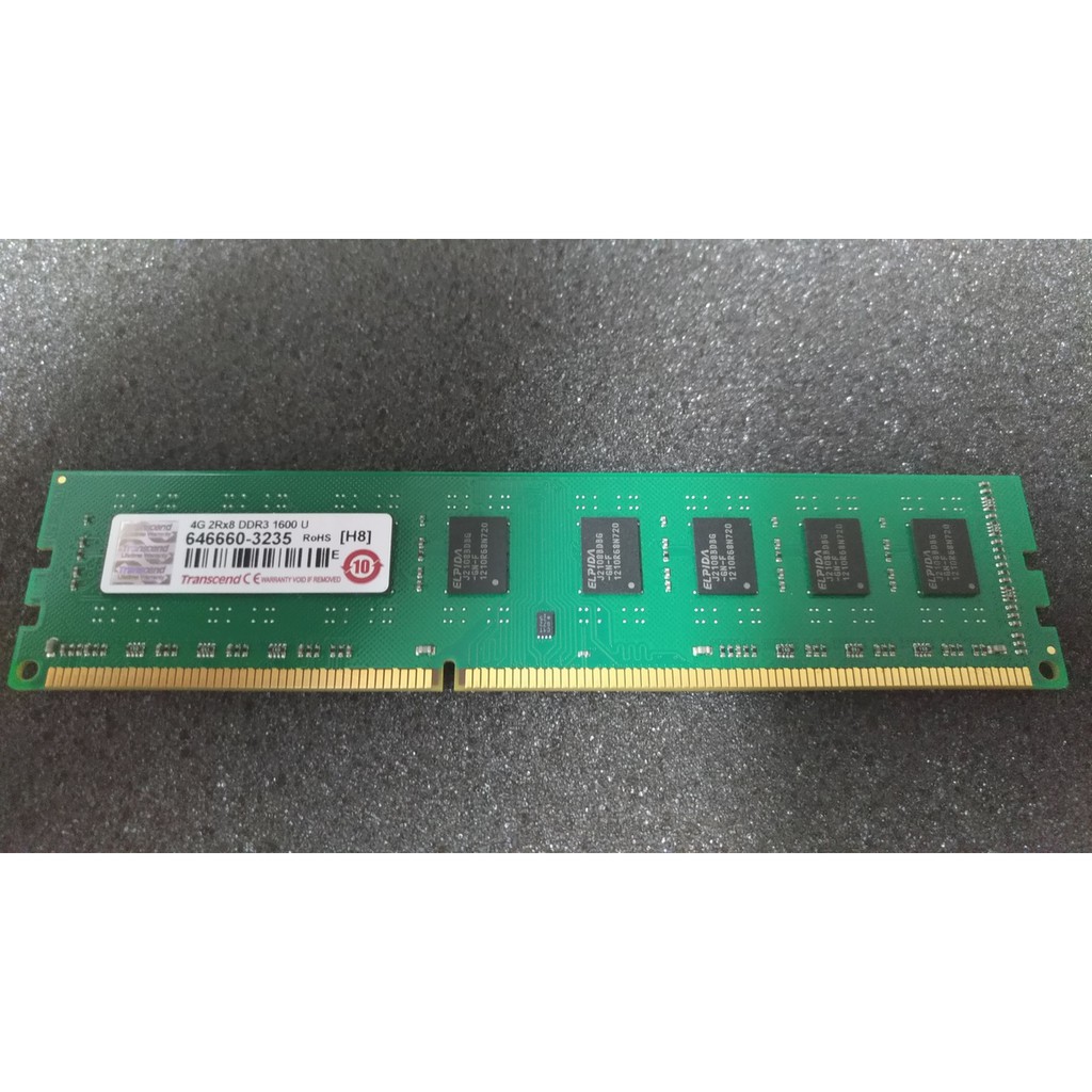 終身保固 創見 Transcend DDR3 4G 4GB 1600 12800 雙面 桌電 記憶體