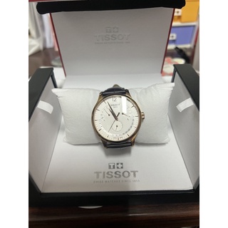 Tissot Tradition 天梭萬年曆時尚腕錶 金色