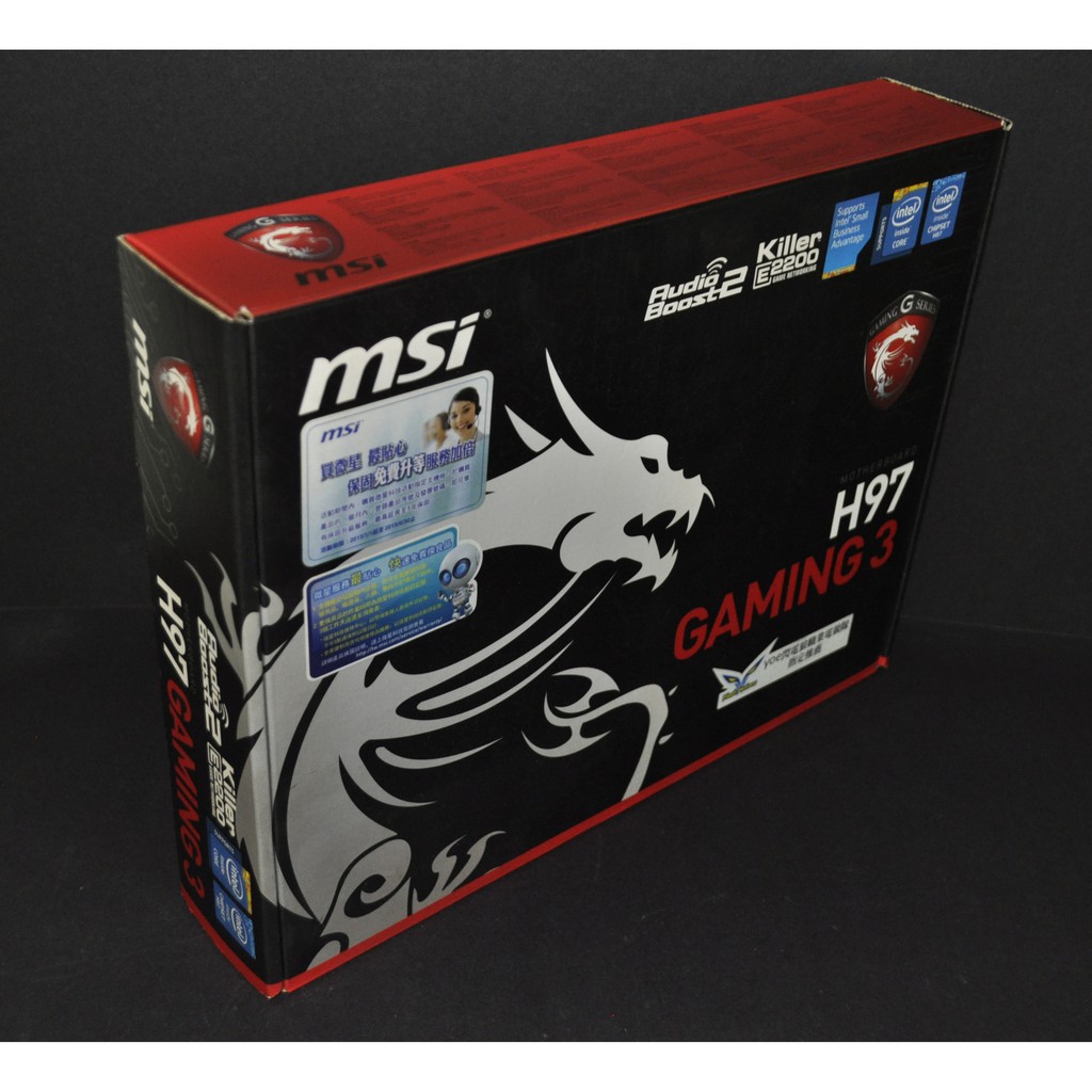 微星H97 Gaming 3 電競主板 (1150 H97 DDR3 SATA3 USB3.0 PCIe3.0 M.2)