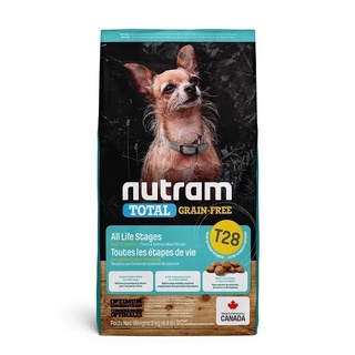 領卷再折【紐頓Nutram】無穀全能系列T28 鮭魚+鱒魚挑嘴小顆粒2KG 毛貓寵