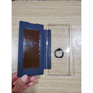 指環支架皮套 藍色 內附鏡子 三星Note10+