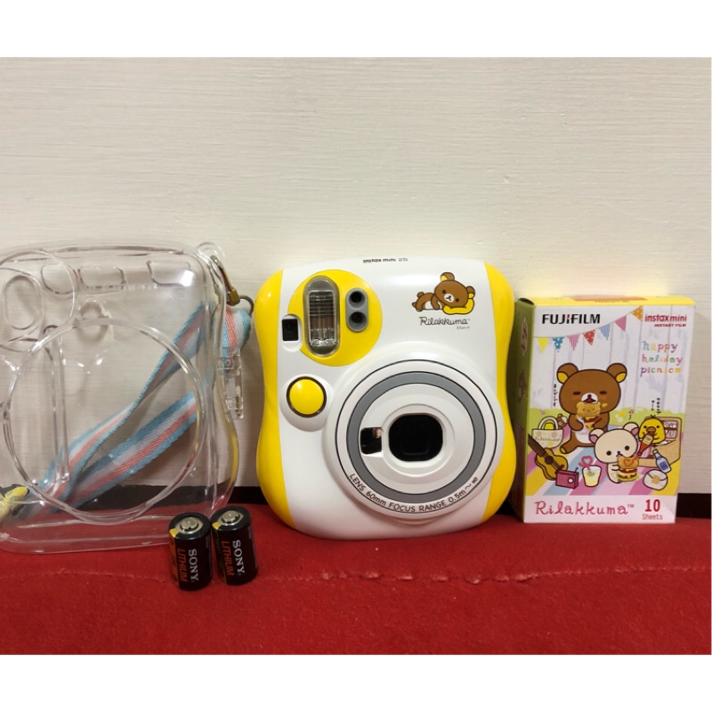 💝近全新日本限定黃色拉拉熊拍立得 拉拉熊mini25 懶懶熊相機Rilakkuma 富士instax mini25