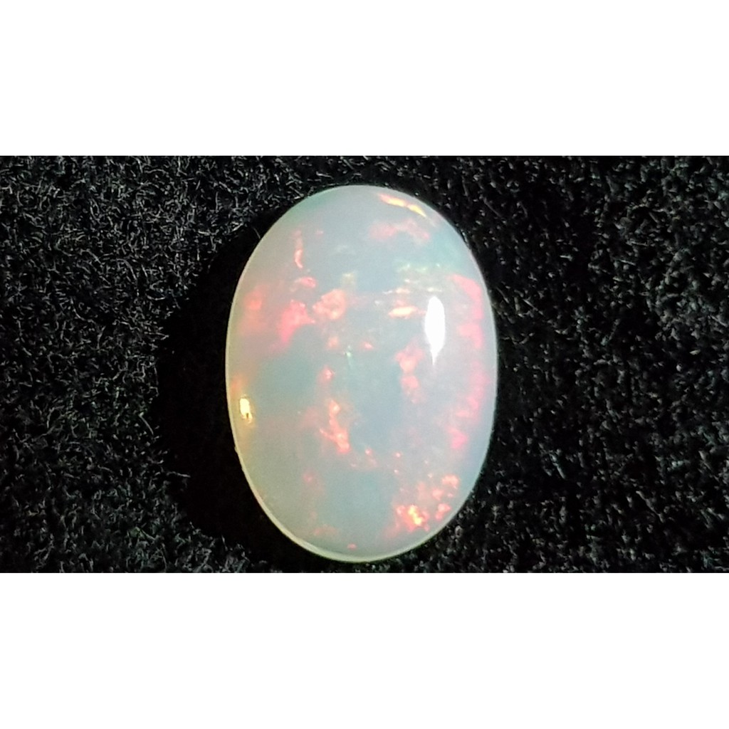 揚邵一品op024天然蛋白石3.40克拉 水晶蛋白 opal 強火光 滿油彩 高等級艷彩蛋白石