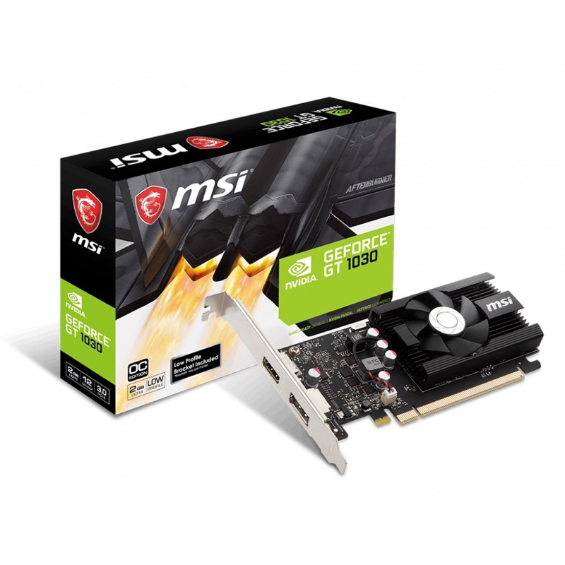 【電腦工廠】MSI 微星 GT 1030 2GB GDDR4 LP 顯示卡 全新三年保固 亮機卡 便宜 原價 閃電狼推薦