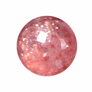 5A天然 草莓晶 DIY 圓珠 單珠 散珠 玉石 手工 自製 水晶 珠寶