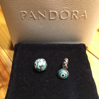 二手正品 pandora 潘朵拉 串飾 藤蔓 土耳其之眼