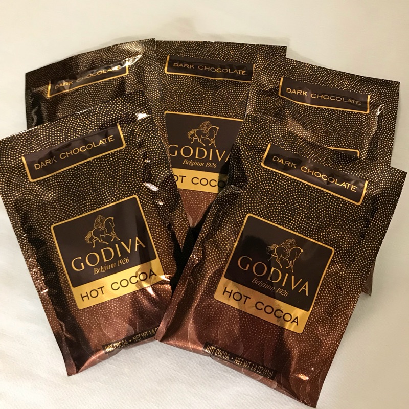 GODIVA-純巧克力可可粉/牛奶巧克力可可粉（41g/包)-5包一組口味可任選-只有5組