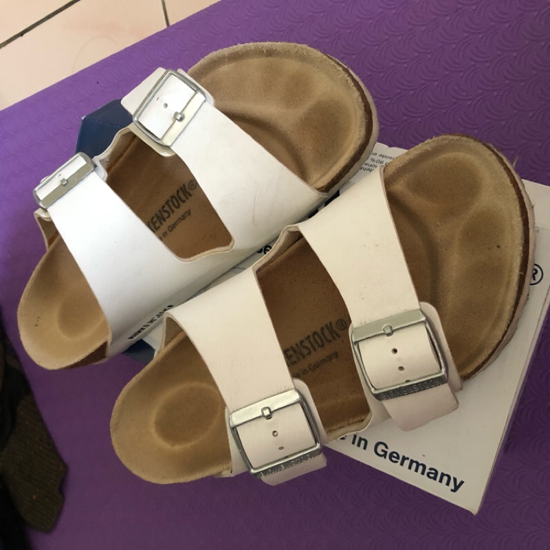 birkenstock 勃肯拖鞋 MILANO米蘭 二條拖鞋 白