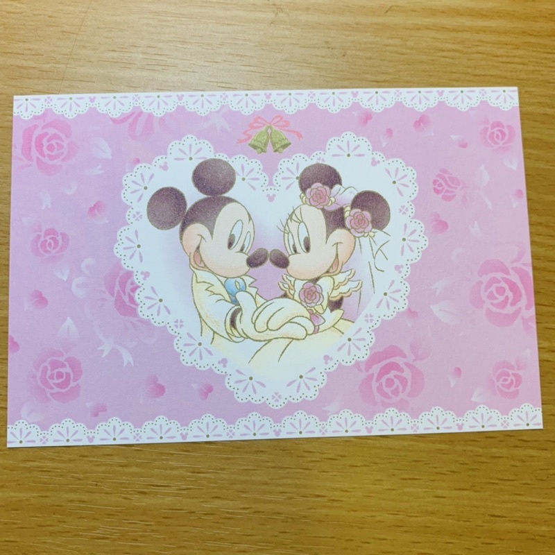 【日本明信片】Tokyo Disneyland 東京迪士尼 米奇米妮 結婚 婚宴 明信片
