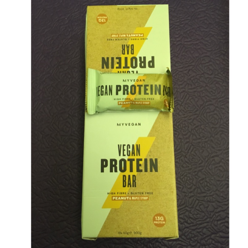 Myprotein 素食蛋白棒 - 花生 &amp; 楓糖味 / 一份50g