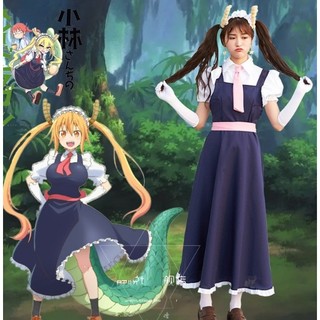cos服裝小林家的龍女僕託爾女僕裝咖啡廳女僕