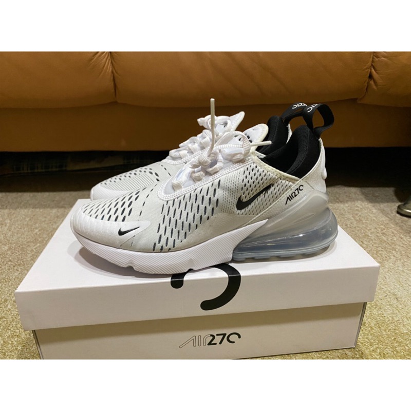 【S.M.P】NIKE W AIR MAX 270 網布 氣墊 緩震 全白 白黑 AH6789-100