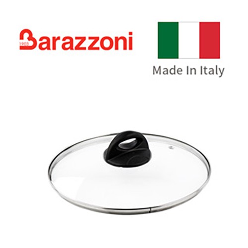 【義大利BARAZZONI巴拉佐尼】巴拉佐尼 32cm 強化玻璃鍋蓋(鍋蓋 玻璃鍋蓋) 母親節禮物