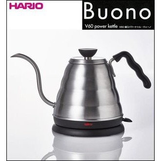 HARIO V60雲朵不鏽鋼電熱細口壺/手沖壺/快煮壺 EVKB-80TW-HSV(公司貨有保固)