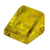 📌磚 樂高 Lego 透明黃色 Trans-Yellow  30度小斜角 54200 4260942 透明黃