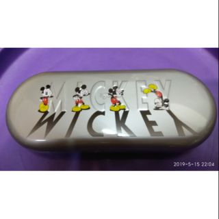 迪士尼 Disney 米奇 眼鏡盒 筆盒 置物盒