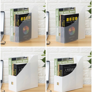 半透明風格/乳白色辦公檔案檔案收納盒可折疊書籍收納整理臺