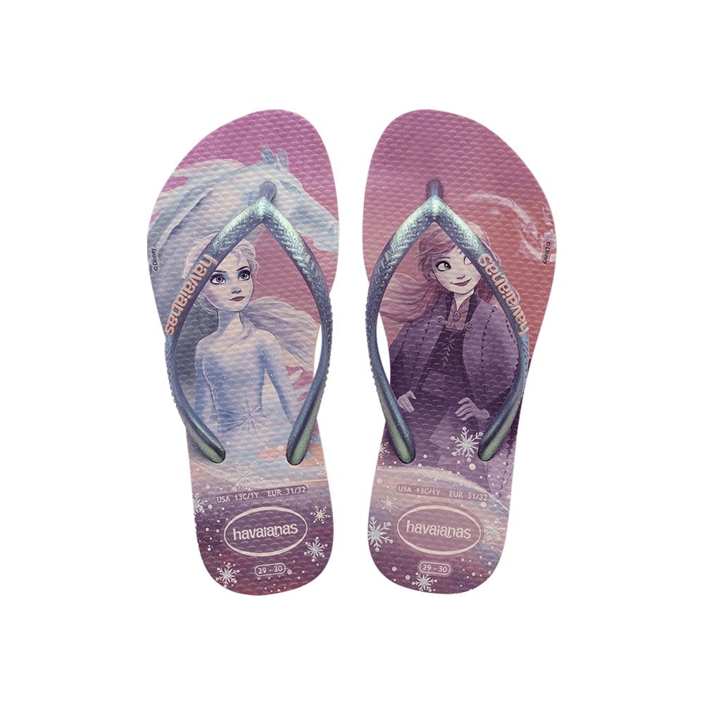 havaianas 哈瓦仕 孩童款 冰雪奇緣系列 夾腳拖 Kids Slim Frozen Flip Flops