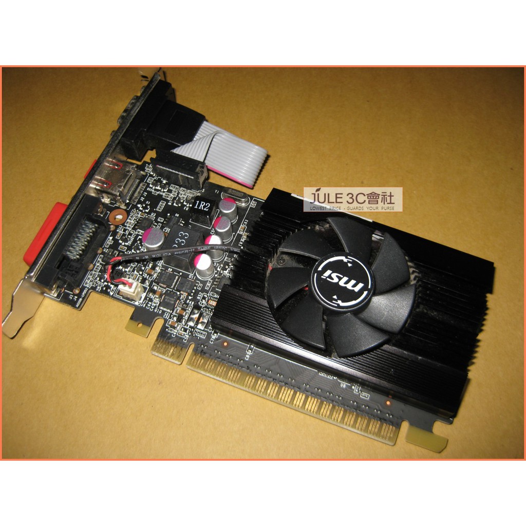 JULE 3C會社-微星MSI GT710 2GD5 LP DDR5/2G/低耗電/短版/良品/PCIE 顯示卡