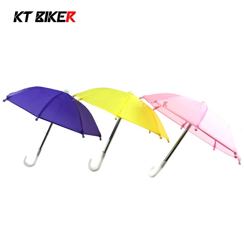 King2｜KT BIKER 手機遮陽傘 迷你雨傘 小雨傘 銀膠 防曬 加厚 迷你遮陽傘 導航 外送小傘