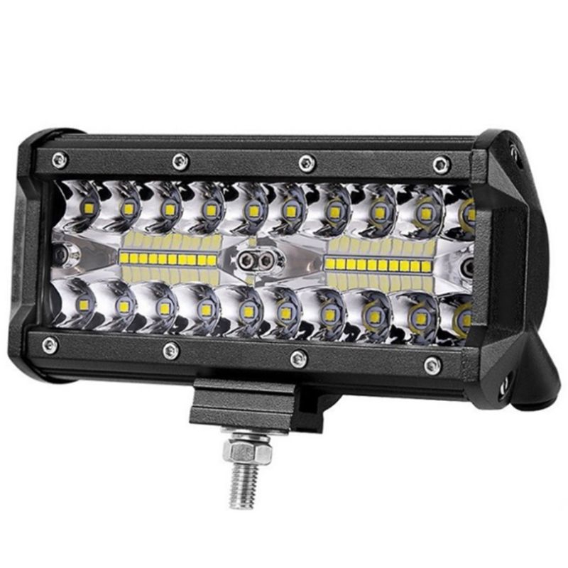 【UUXK】 1Pc 7“  100W LED工作燈長條泛光燈光束 LED工作燈 長條泛光燈光 防水越野4WD驅動器