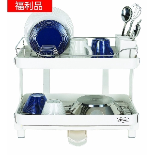【電子發票】Naturnic雙層多用途瀝水架-福利品