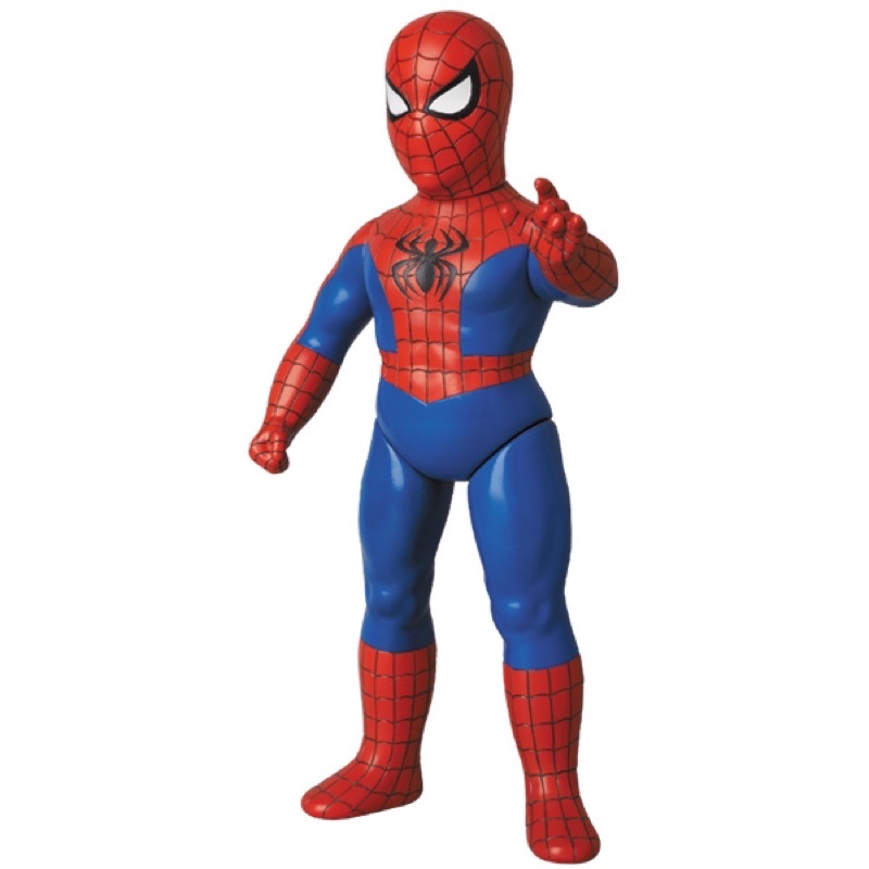 全新｜Medicom toy spiderman 蜘蛛人 軟膠 sofubi MARVEL 復古 絕版品