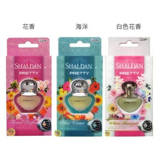 【JPGO】日本進口 ST雞仔牌 PRETTY 香水瓶造型 車用夾式芳香消臭劑 7.5ml~